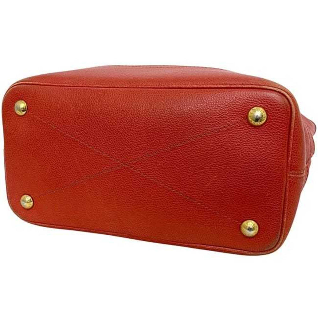 Louis Vuitton Monogram Empreinte Auriane Red Color Leather Tote Bag