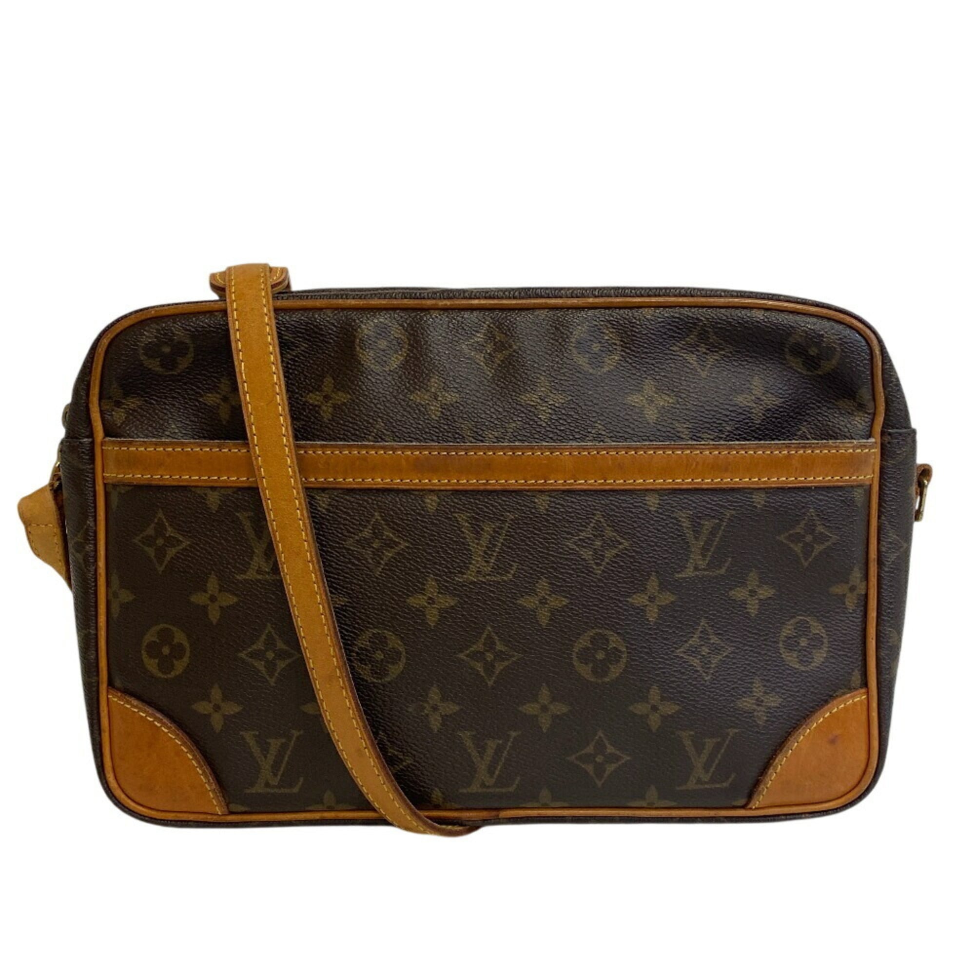 Louis Vuitton Brown Leather Shoulder Bag