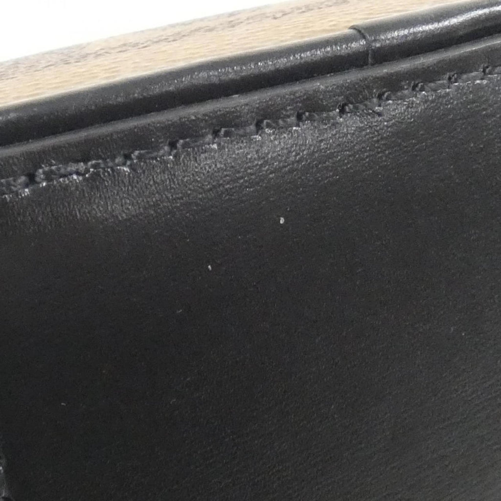 Louis Vuitton Black Brown Coated Canvas Handbag