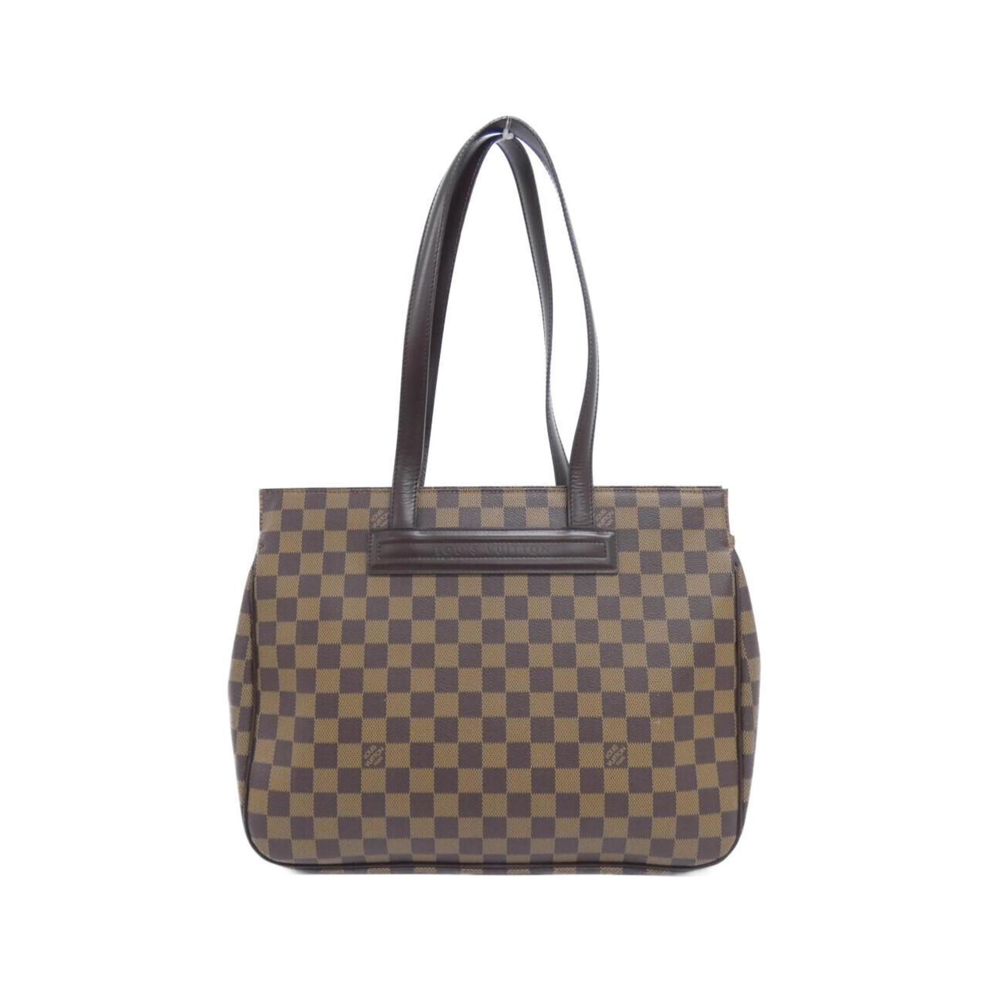 Louis Vuitton Brown Coated Canvas Handbag