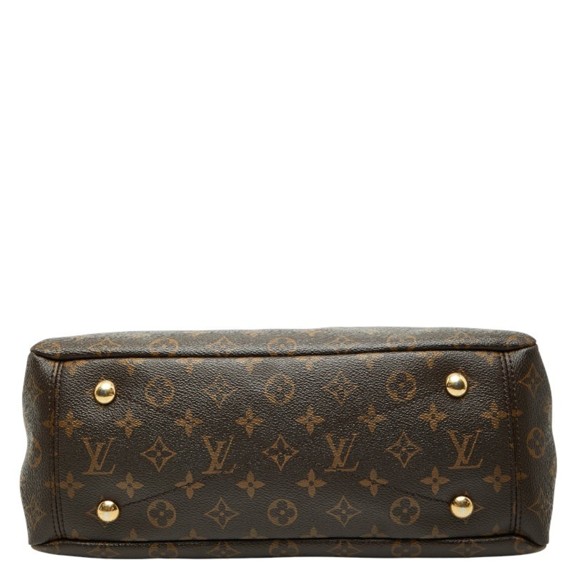 Louis Vuitton Brown Purple Pvc Leather Handbag Shoulder Bag