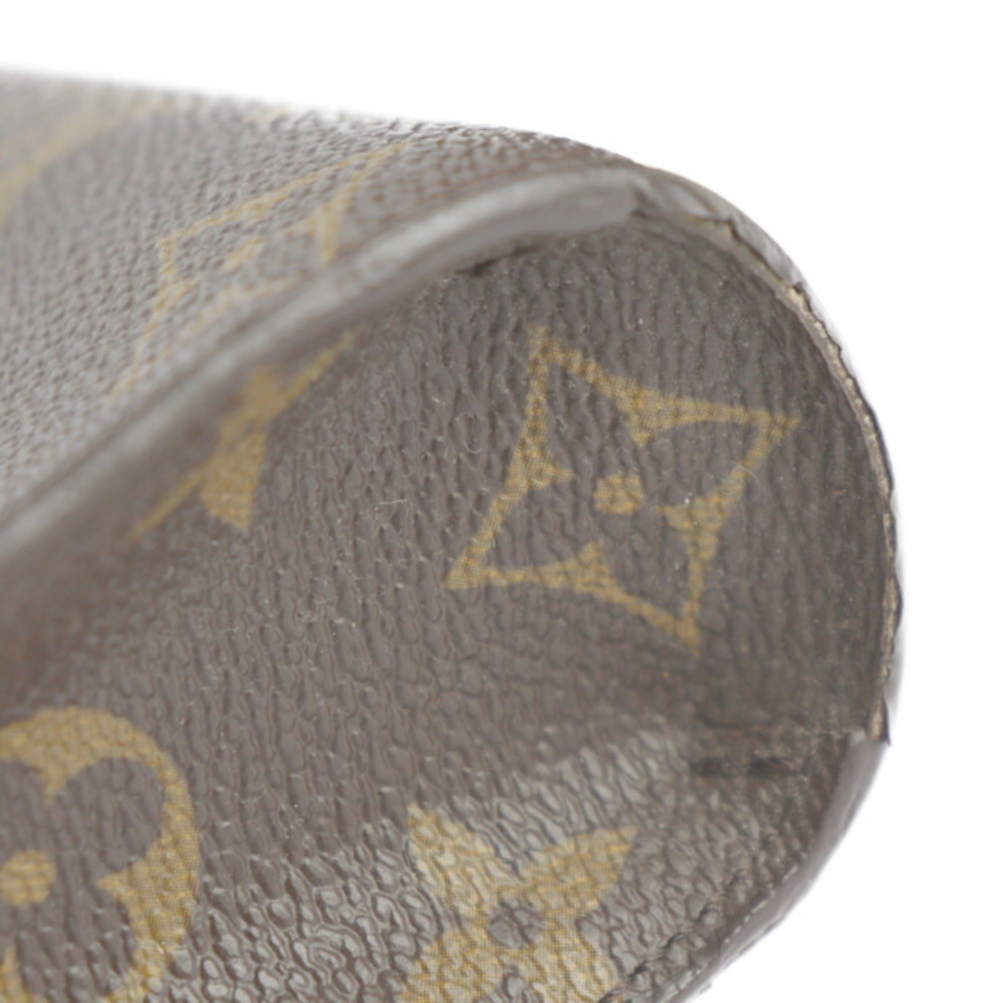 Louis Vuitton Black Brown Pvc Leather Clutch Bag Handbag