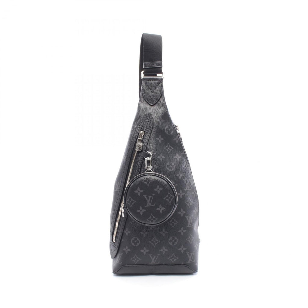 Louis Vuitton Black Coated Canvas Leather Fanny Pack