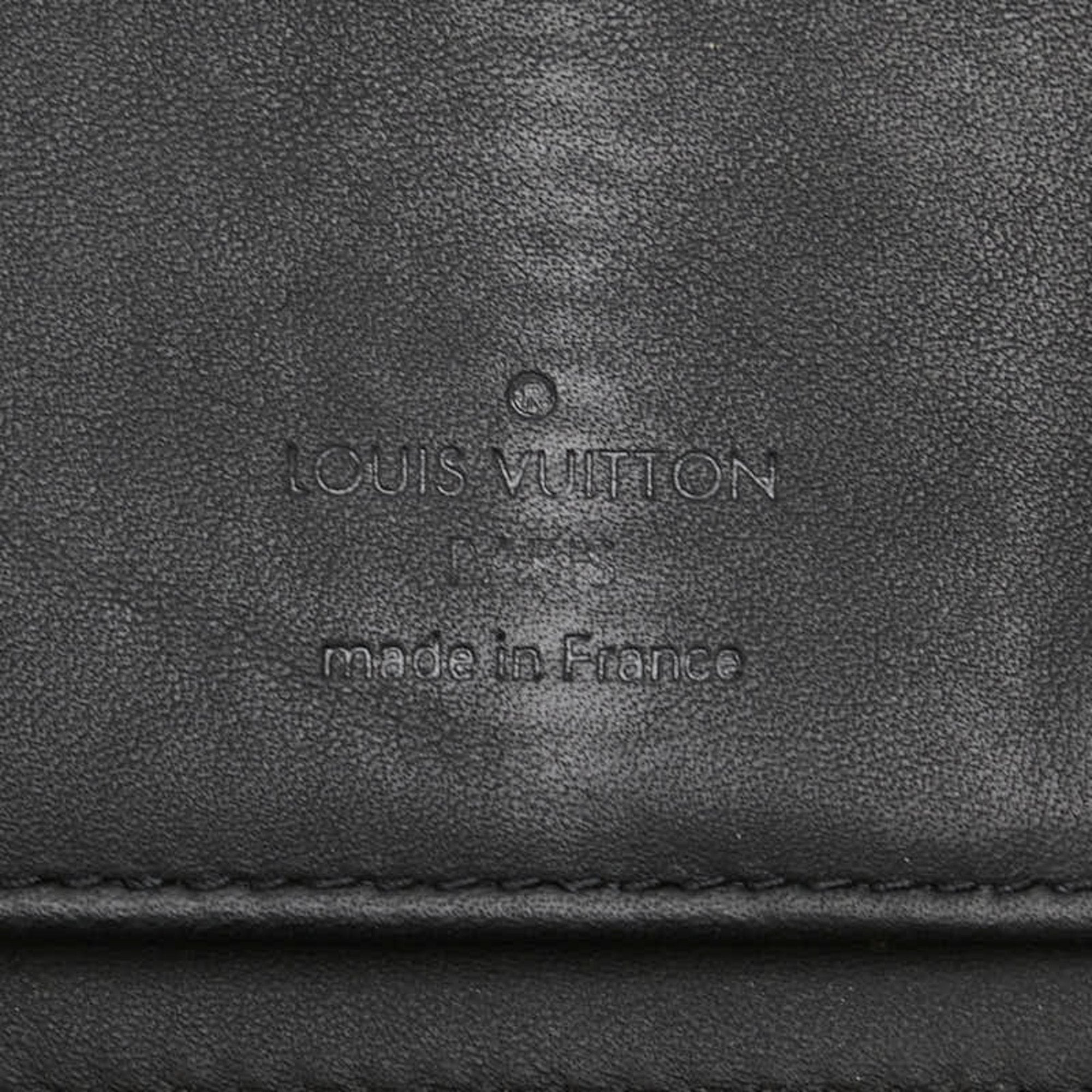 Louis Vuitton Black Noir Leather Long Wallet