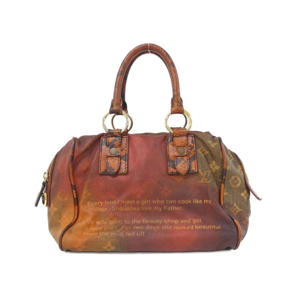 Louis Vuitton Rouge Coated Canvas Handbag