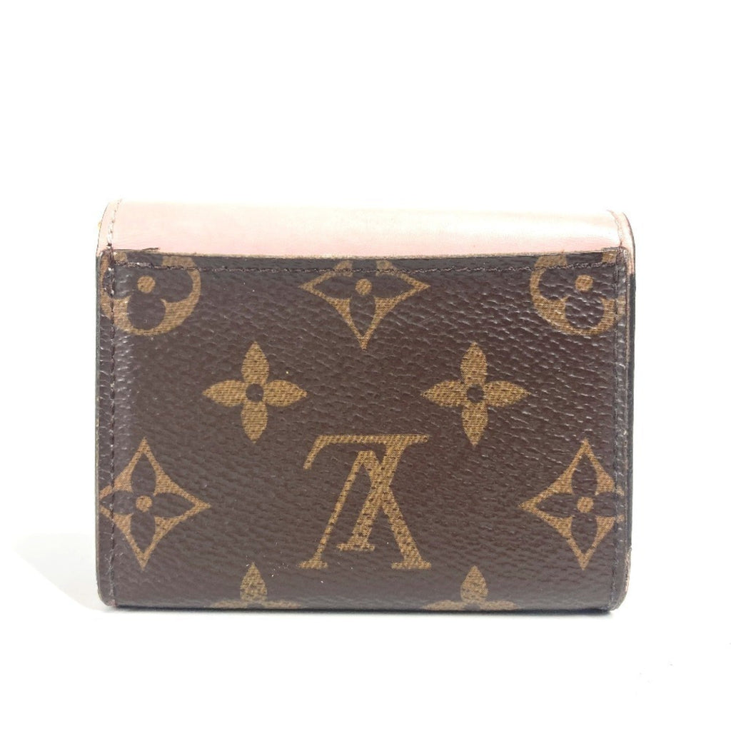 Louis Vuitton Monogram Brown Pink Rose Ballerine Monogram Wallet (Tri-Fold)