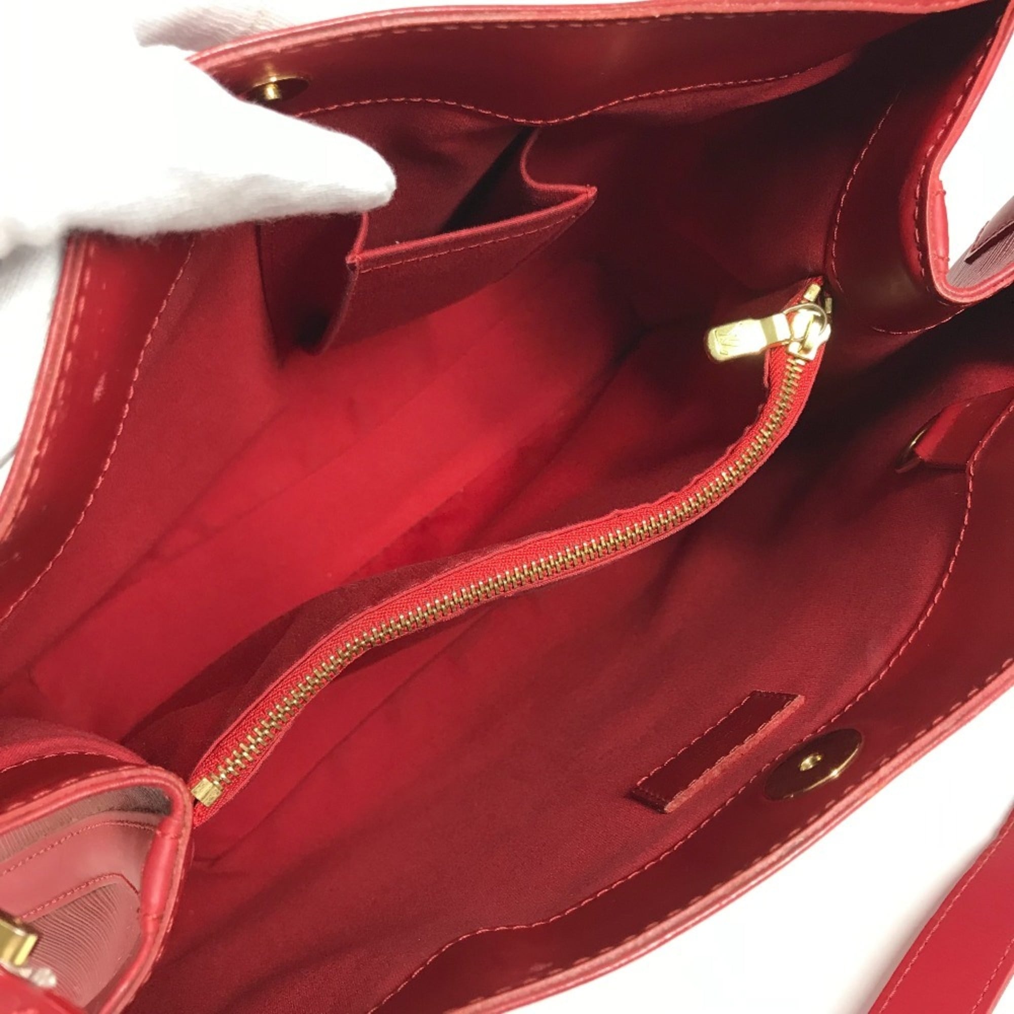Louis Vuitton Red Color Epi Leather Shoulder Bag