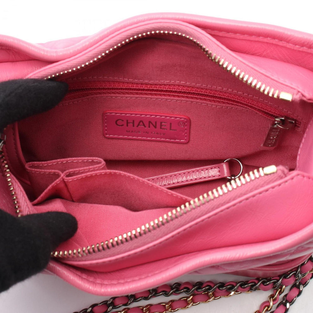 Chanel Pink Leather Shoulder Bag