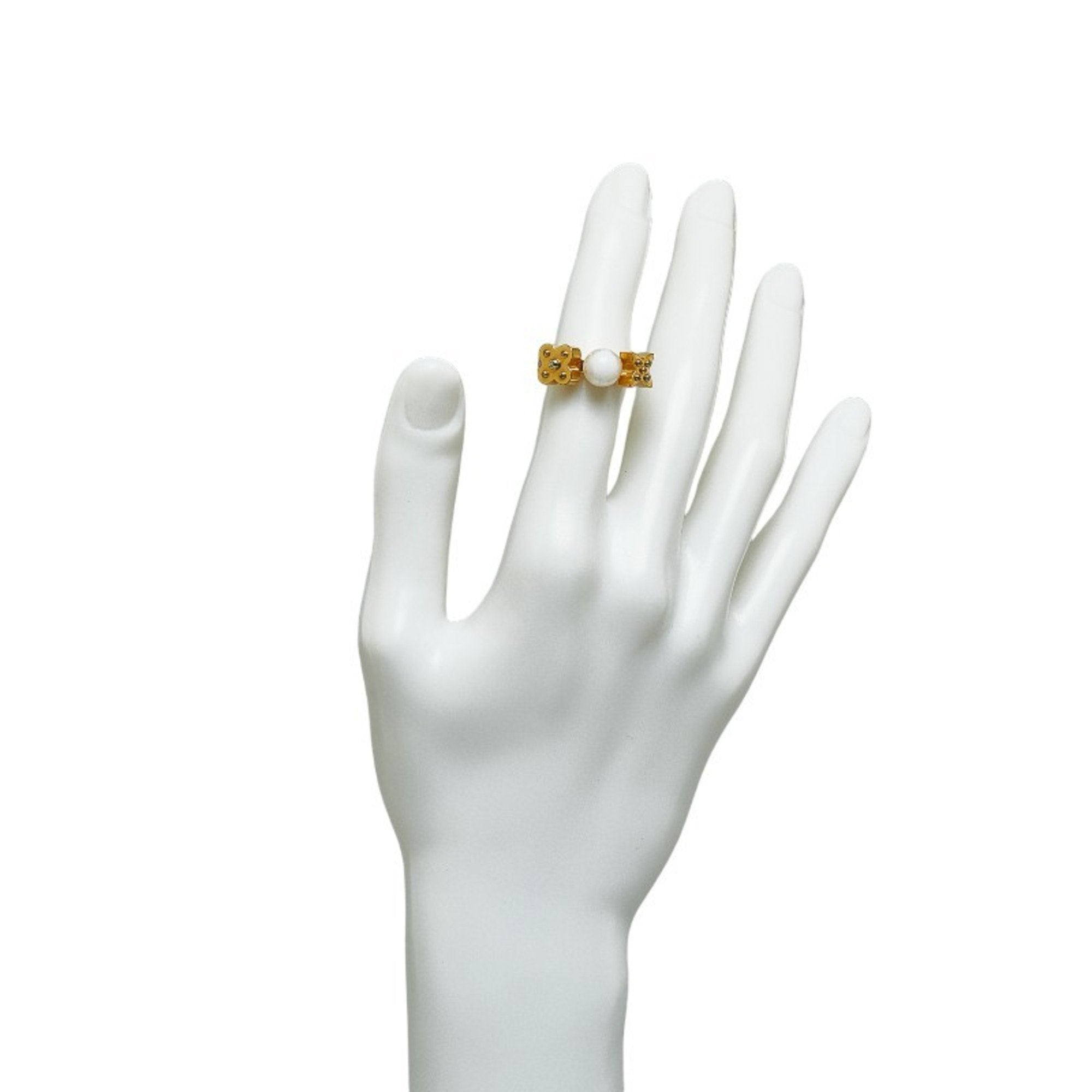 Louis Vuitton Gold Gold Plating Band Ring