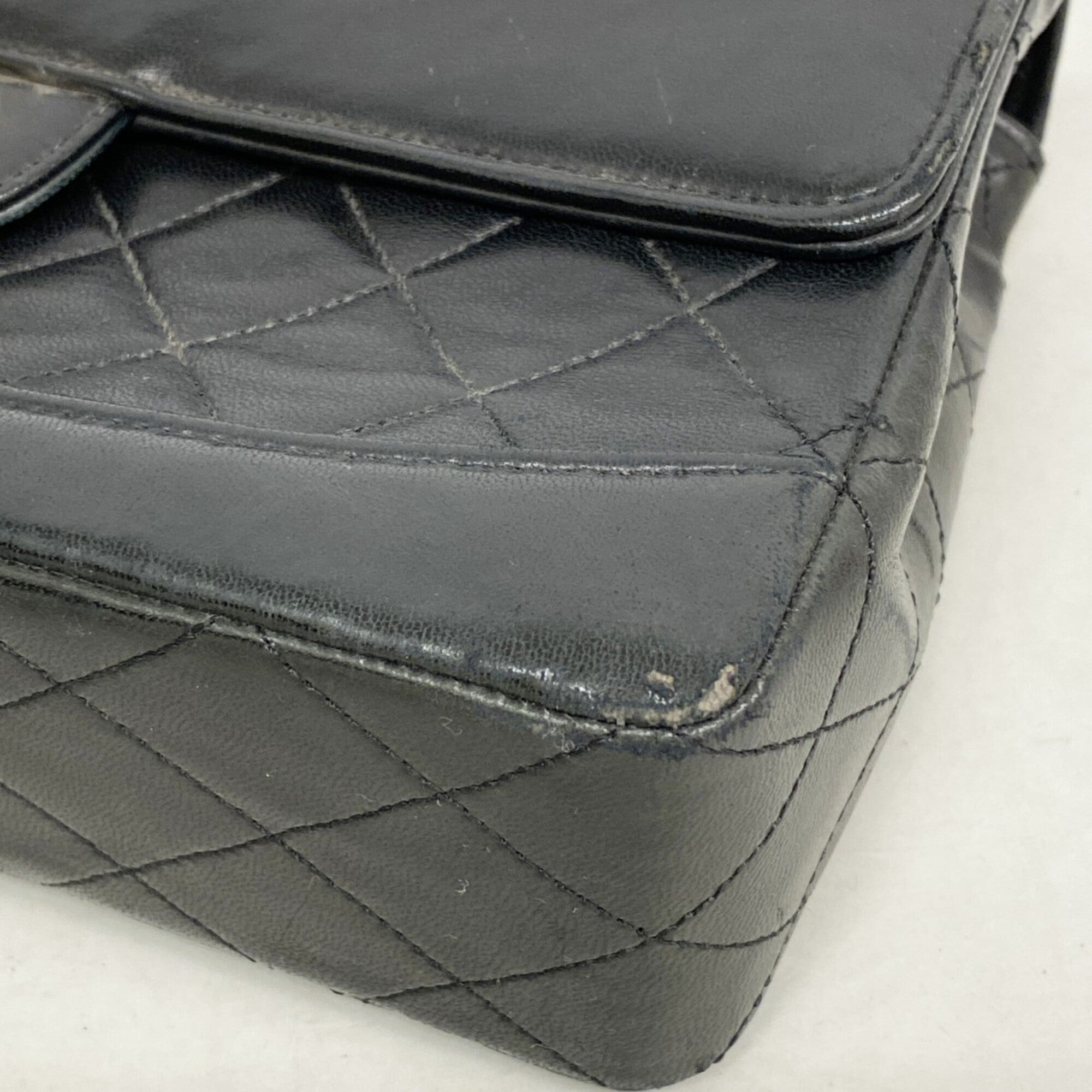 Chanel Black Leather Shoulder Bag