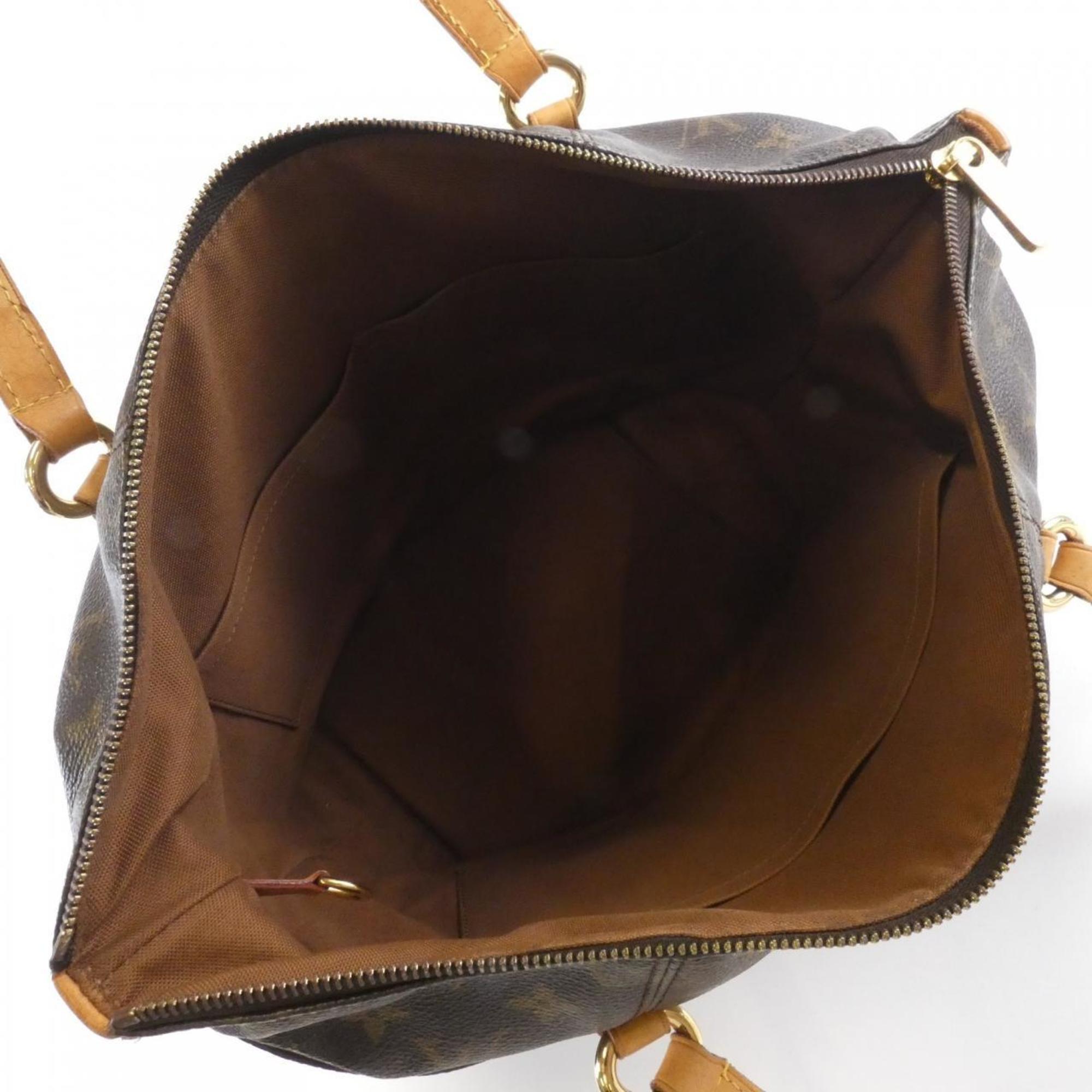Louis Vuitton Marron Coated Canvas Handbag