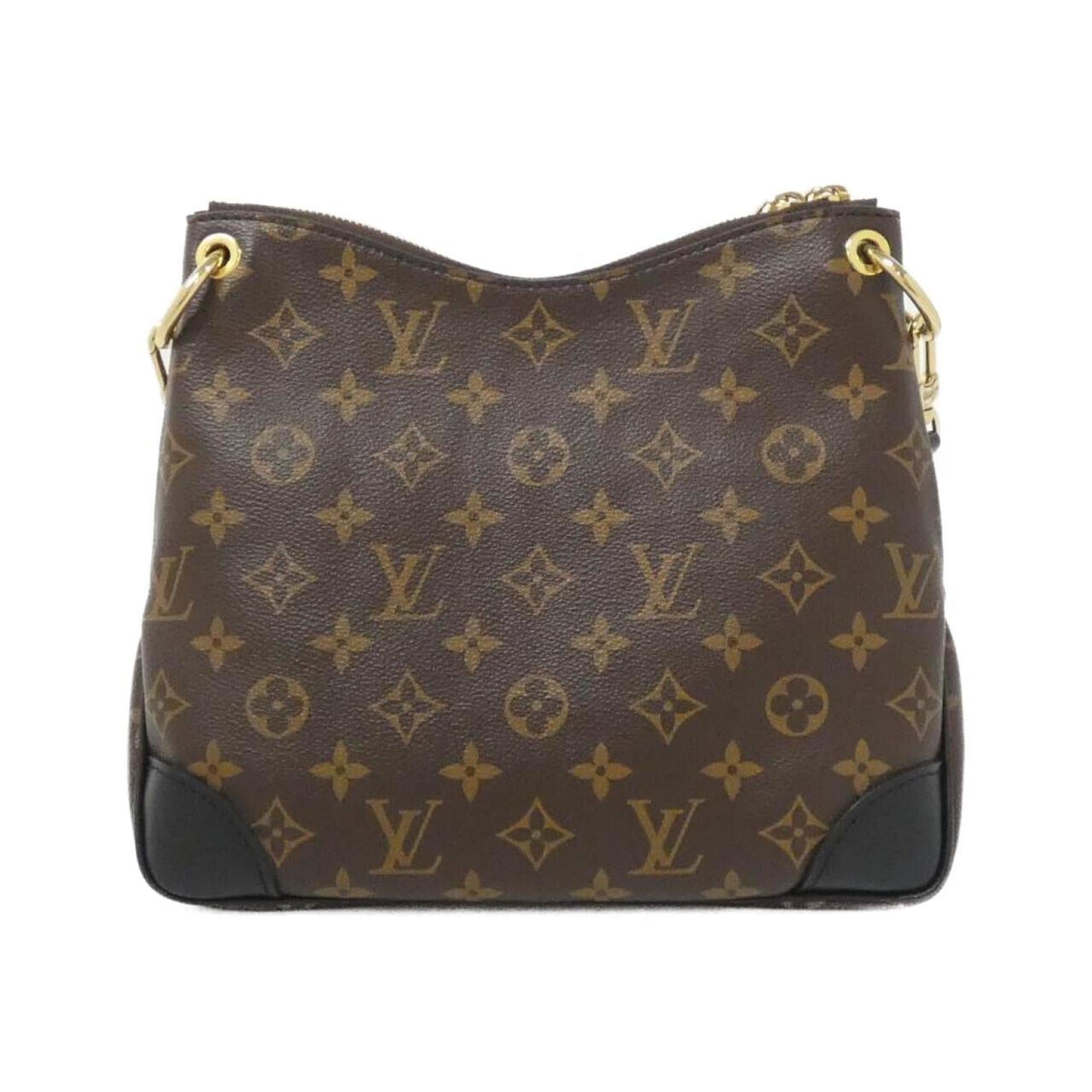 Louis Vuitton Black Marron Coated Canvas Shoulder Bag