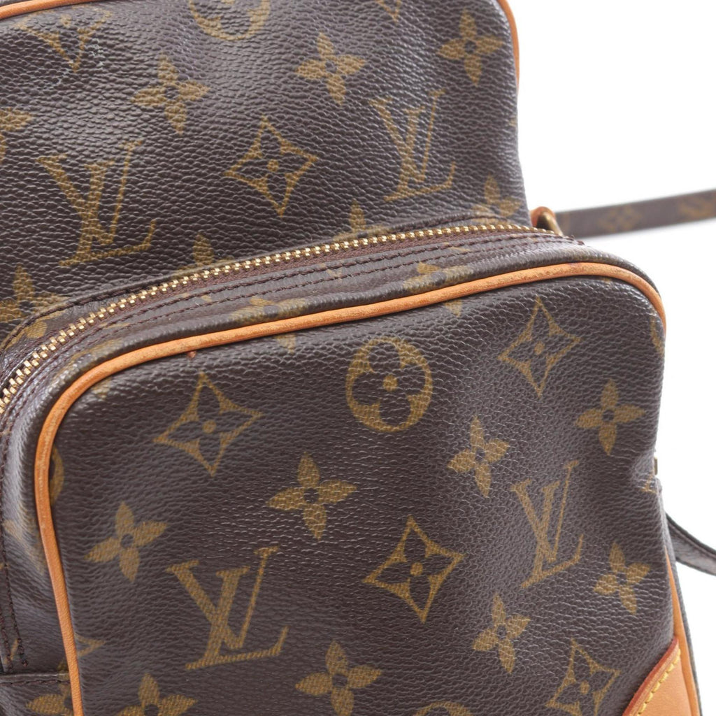 Louis Vuitton Brown Pvc Coated Canvas Leather Shoulder Bag