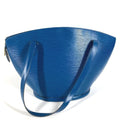 Louis Vuitton Blue Leather Tote Bag