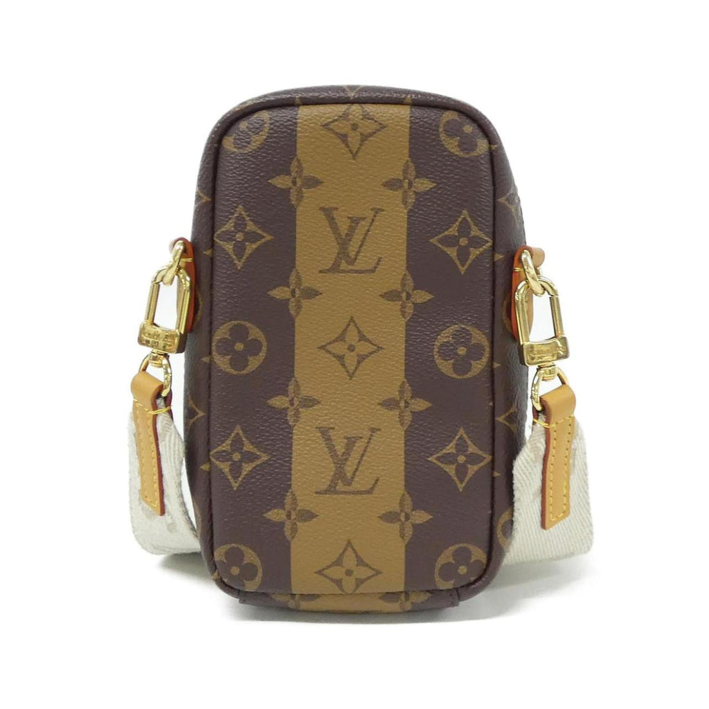 Louis Vuitton Marron Coated Canvas Handbag Pouch Shoulder Bag