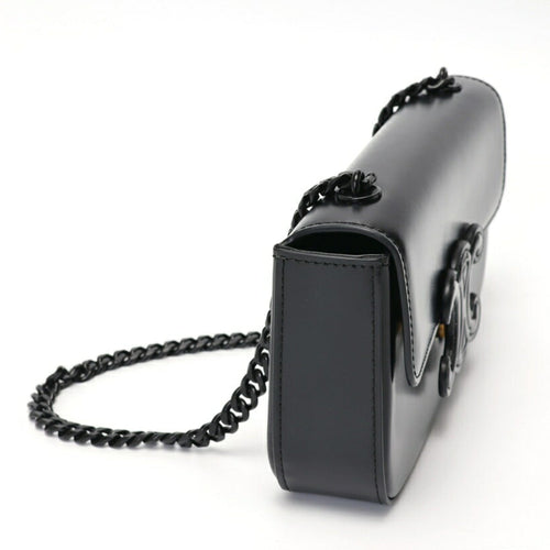 Celine Black Leather Shoulder Bag
