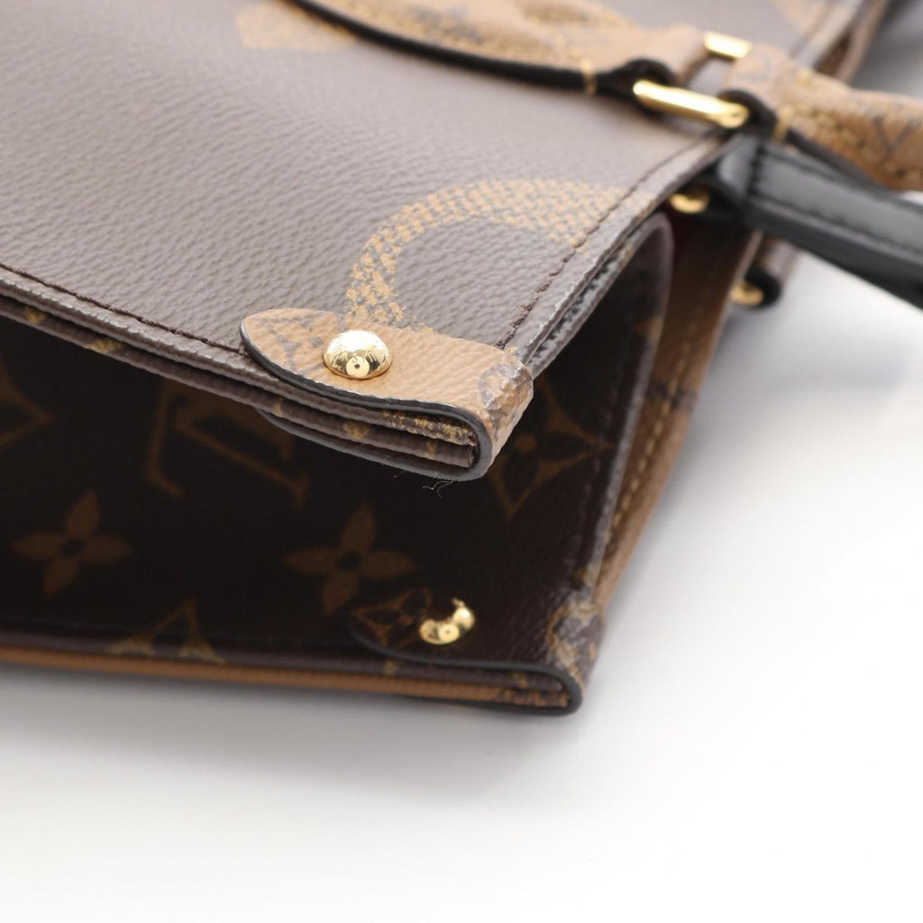 Louis Vuitton Beige Brown Monogram Coated Canvas Tote Bag