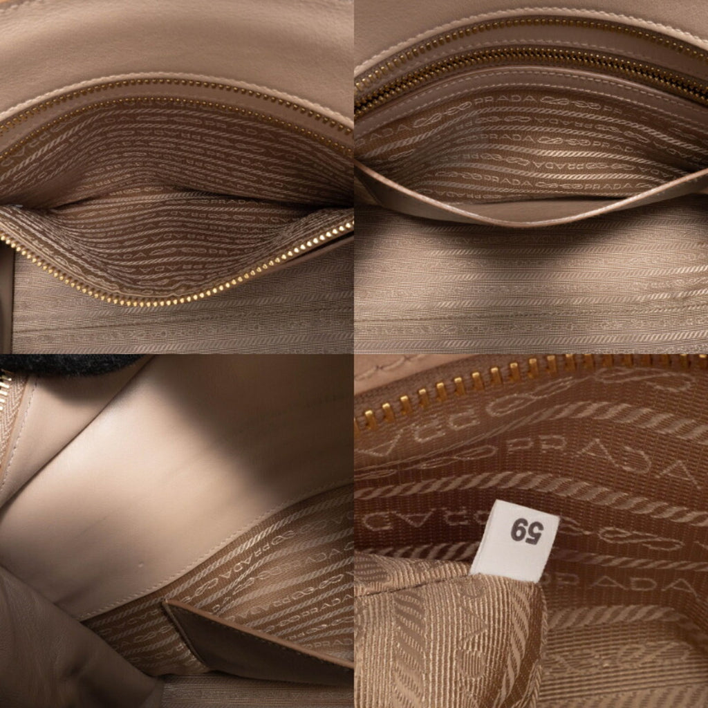 Prada Beige Leather Handbag