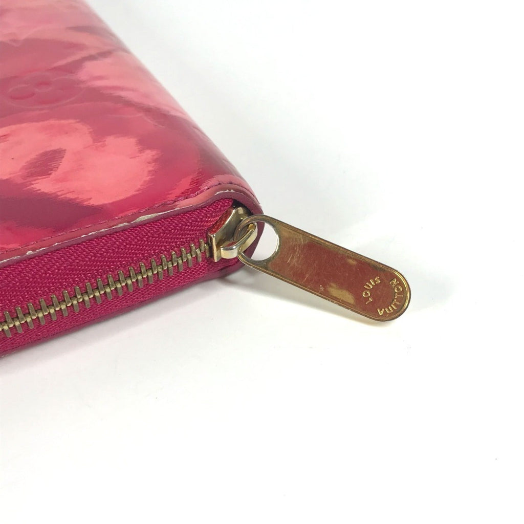 Louis Vuitton Indian Rose Pink Patent Leather Long Wallet (Tri-Fold)
