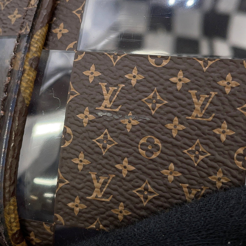 Louis Vuitton Brown Clear Pvc Boston Bag