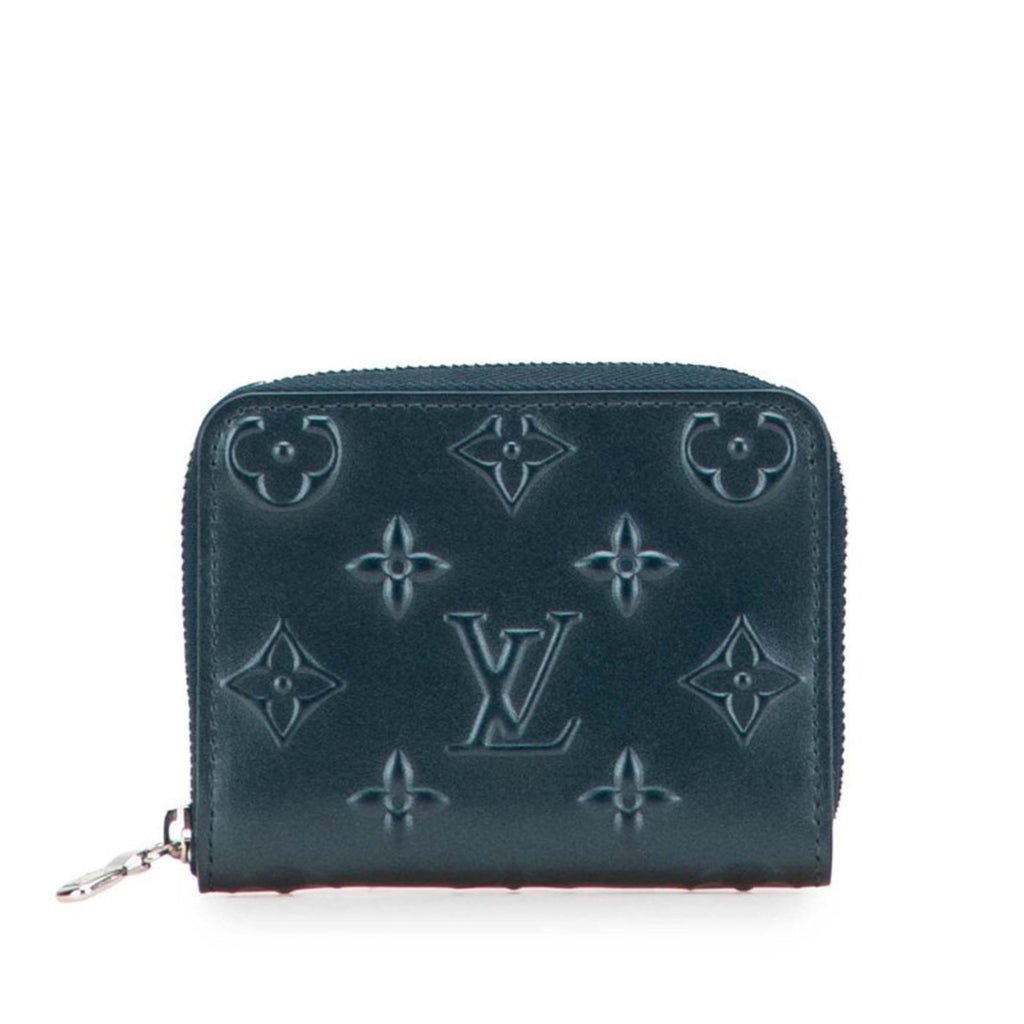 Louis Vuitton Blue Leather Coin Purse/Coin Case