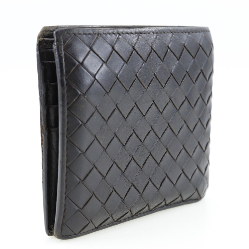 Bottega Veneta Intrecciato Dark Brown Leather Wallet (Bi-Fold)