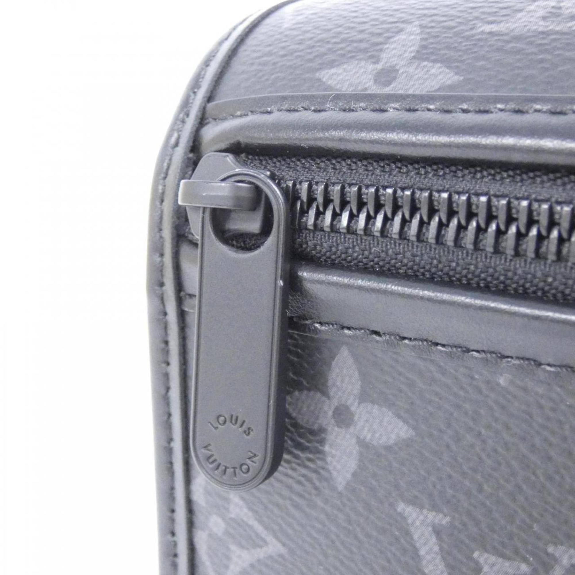 Louis Vuitton Black Coated Canvas Shoulder Bag