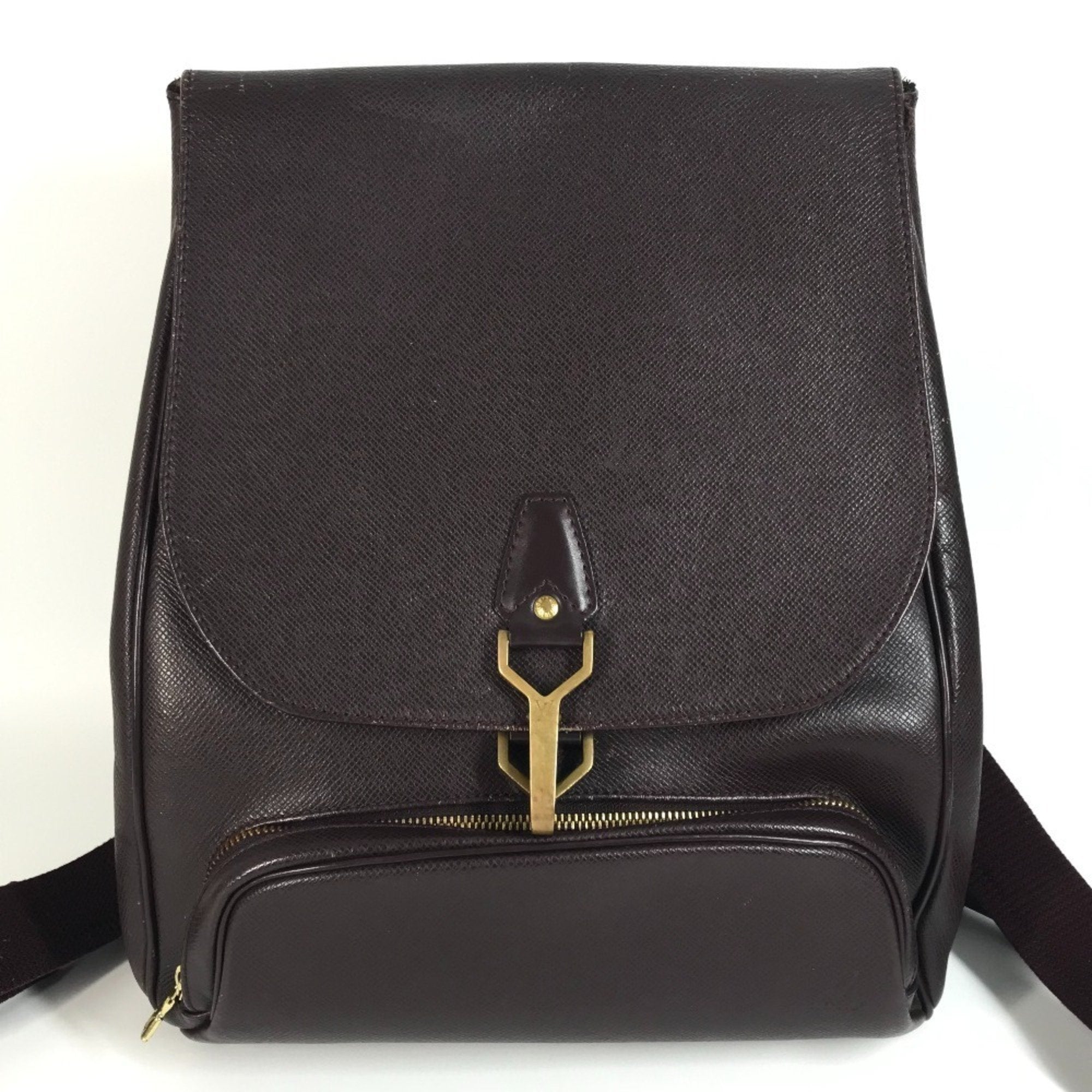 Louis Vuitton Acajou Taiga Leather Backpack