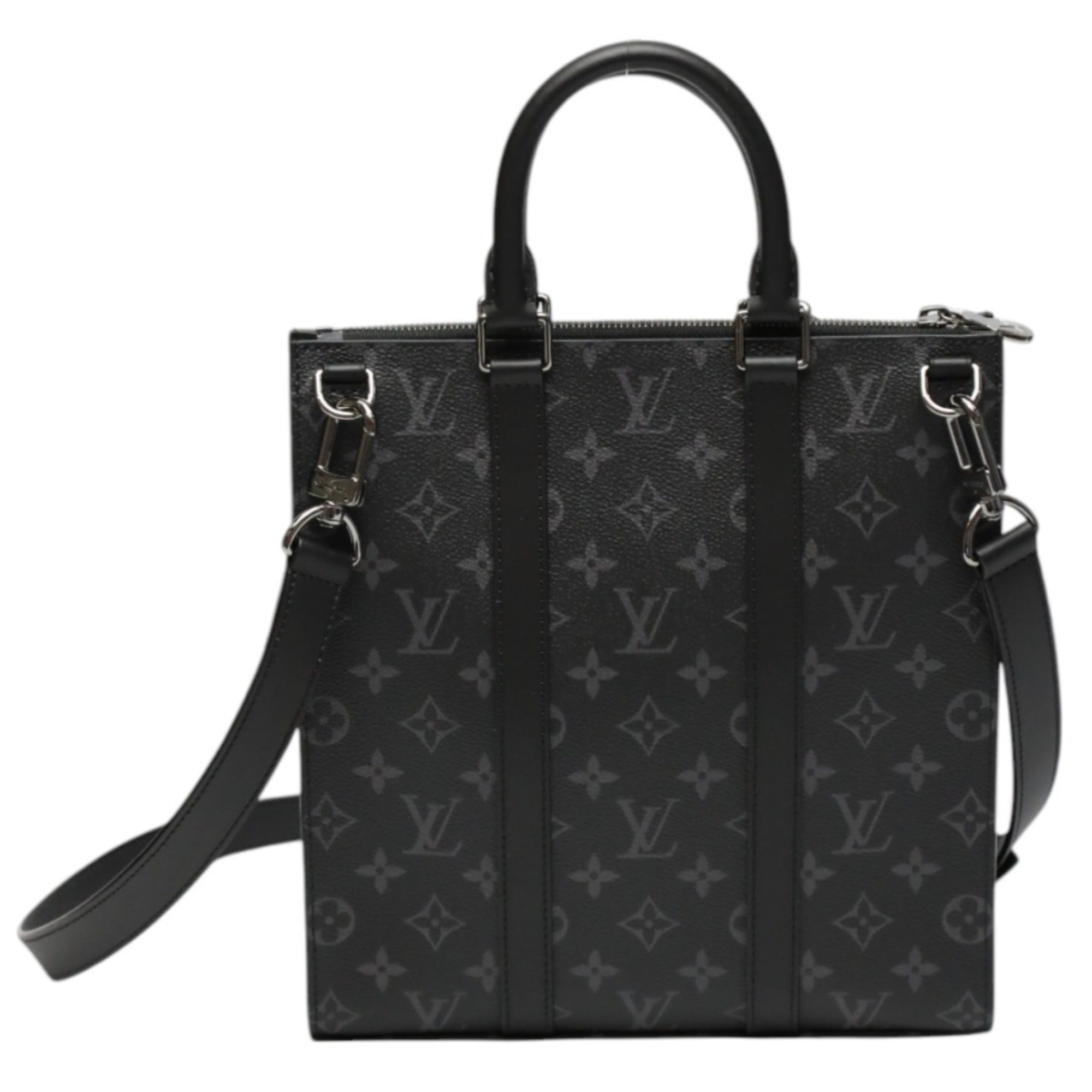 Louis Vuitton Black Monogram Eclipse Canvas Shoulder Bag Tote Bag