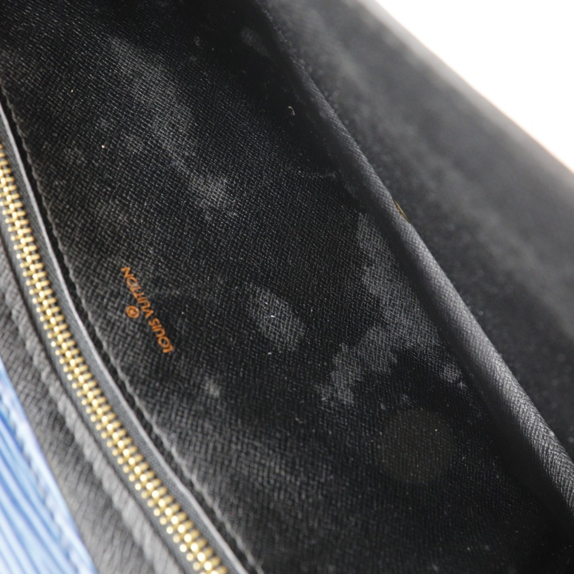 Louis Vuitton Blue Toledo Blue Epi Leather Clutch Bag