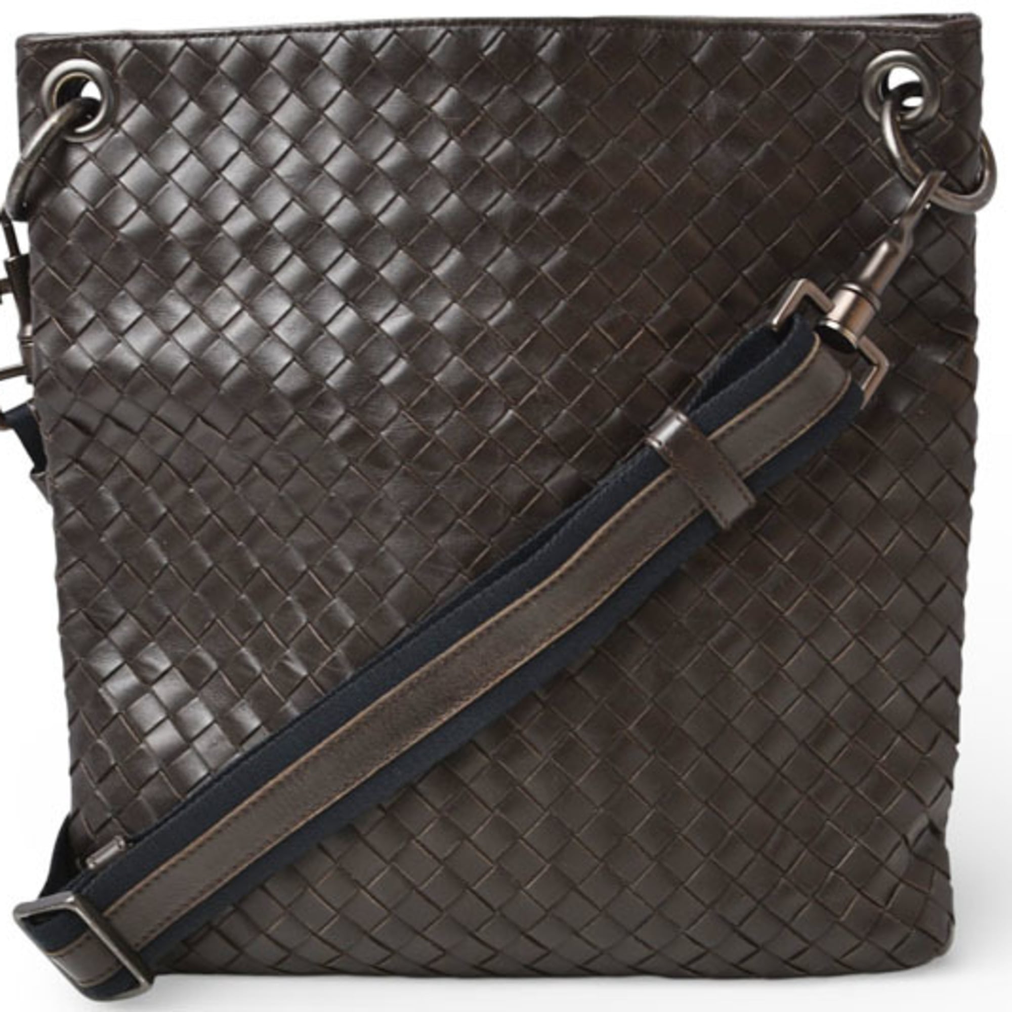 Bottega Veneta Dark Brown Leather Shoulder Bag