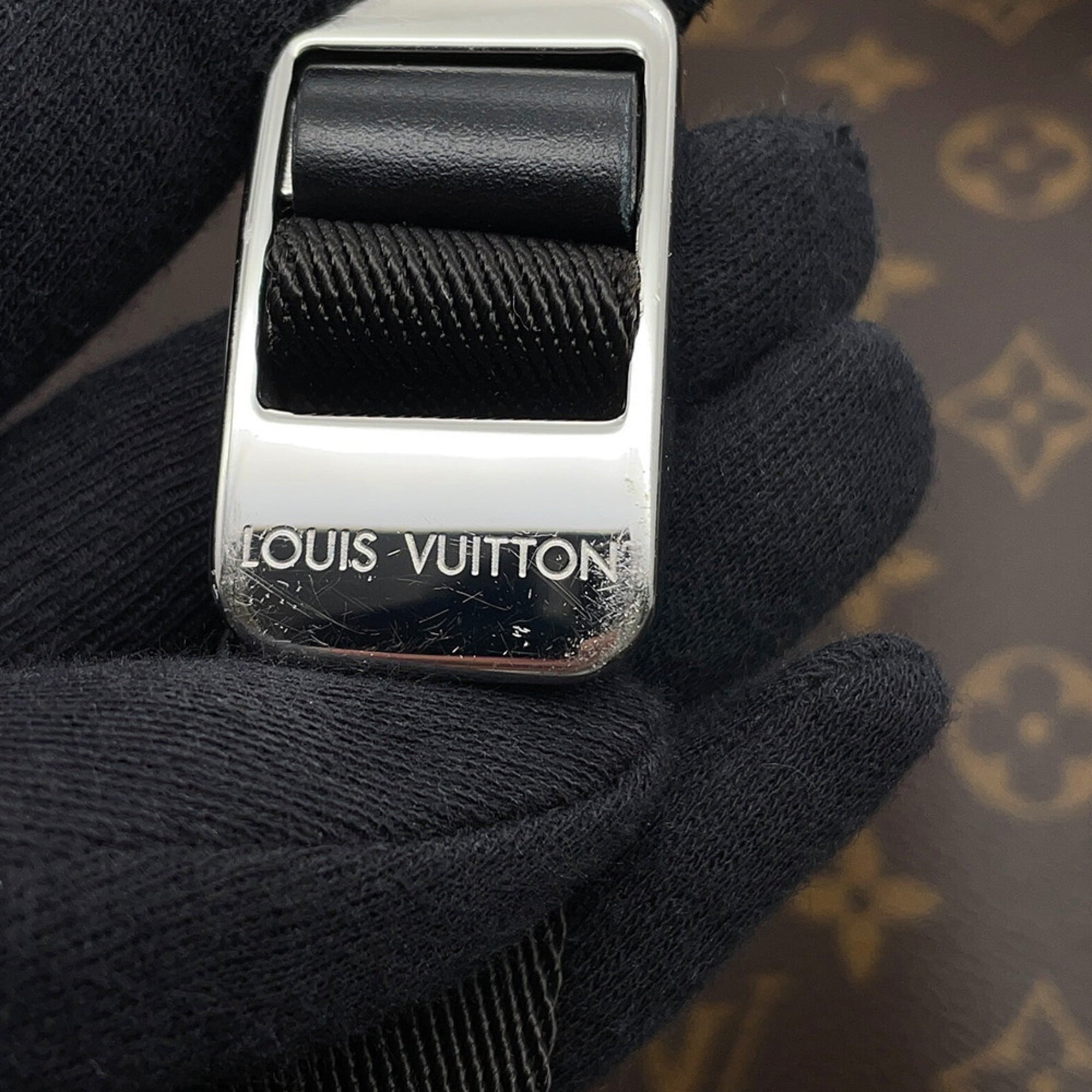 Louis Vuitton Black Brown Monogram Macassar Noir Monogram Backpack