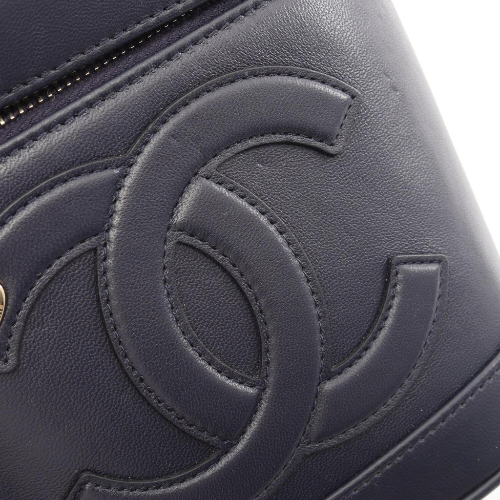 Chanel Navy Leather Handbag