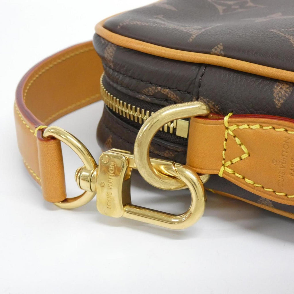 Louis Vuitton Monogram Marron Leather Shoulder Bag