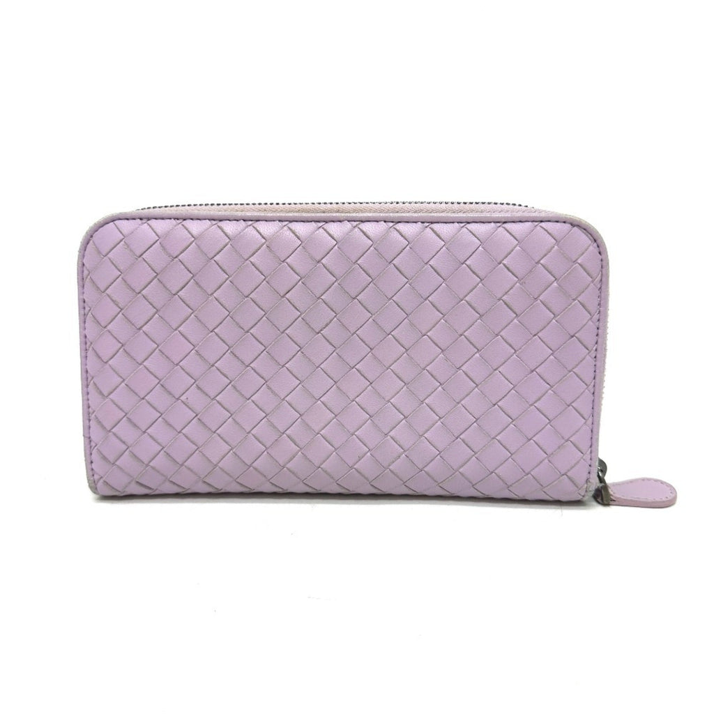 Bottega Veneta Purple Leather Long Wallet (Bi-Fold)