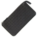 Bottega Veneta Dark Brown Intrecciato Leather Clutch Bag Pouch