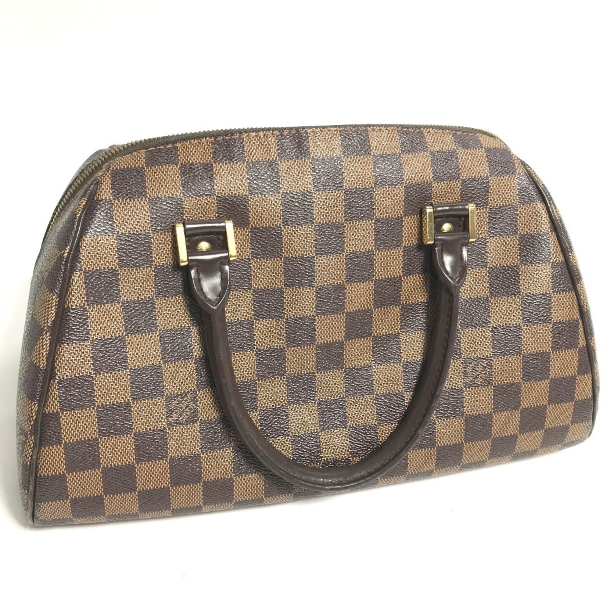 Louis Vuitton Brown Damier Canvas Ebene Damier Canvas Boston Bag Handbag