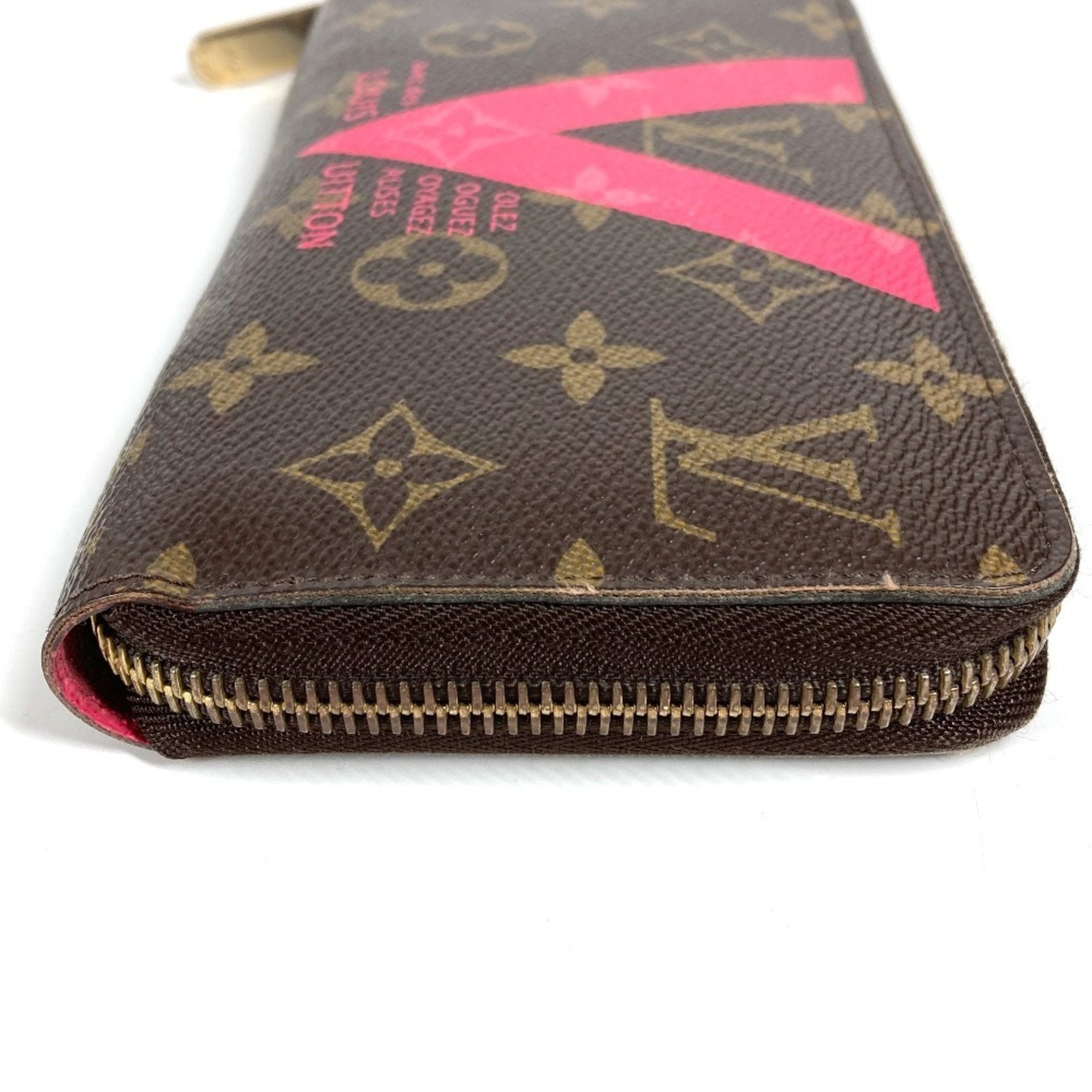 Louis Vuitton Monogram Brown Monogram Pink Monogram Long Wallet