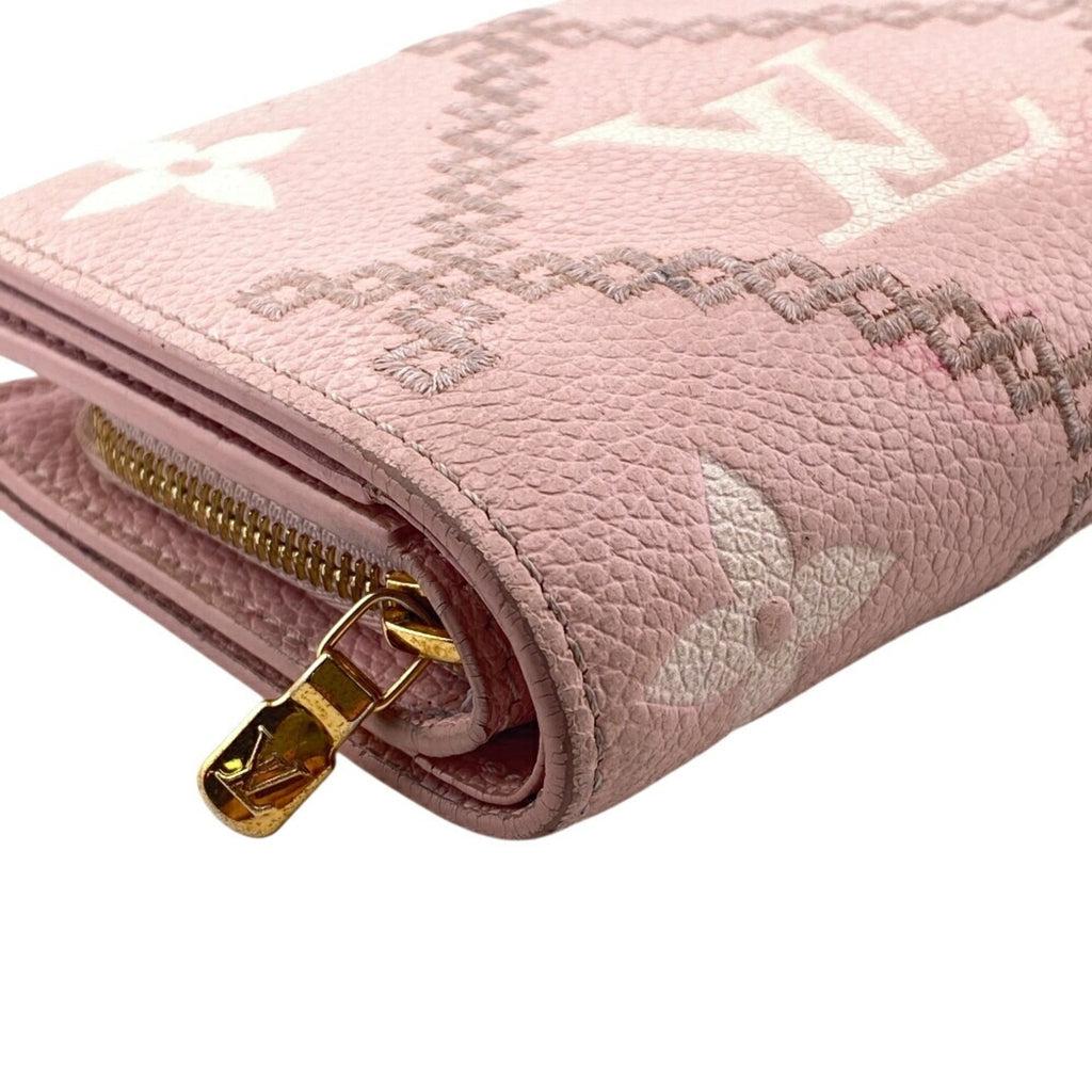Louis Vuitton Pink Leather Wallet