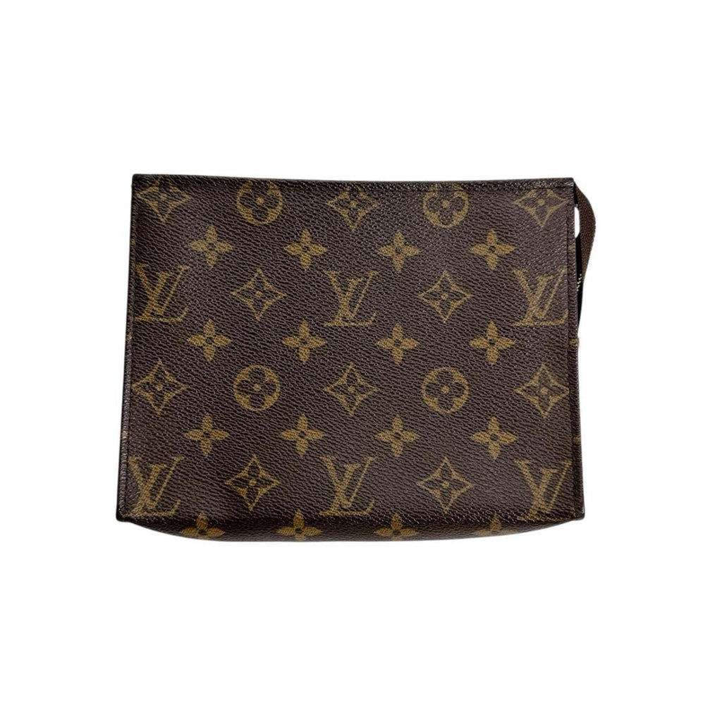 Louis Vuitton Brown Monogram Canvas Pochette Pouch Wash Bag