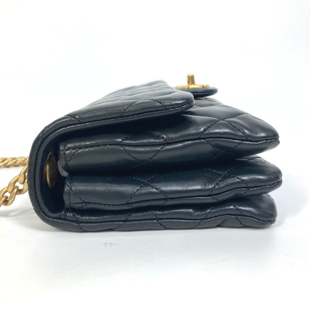 Chanel Black Leather Shoulder Bag