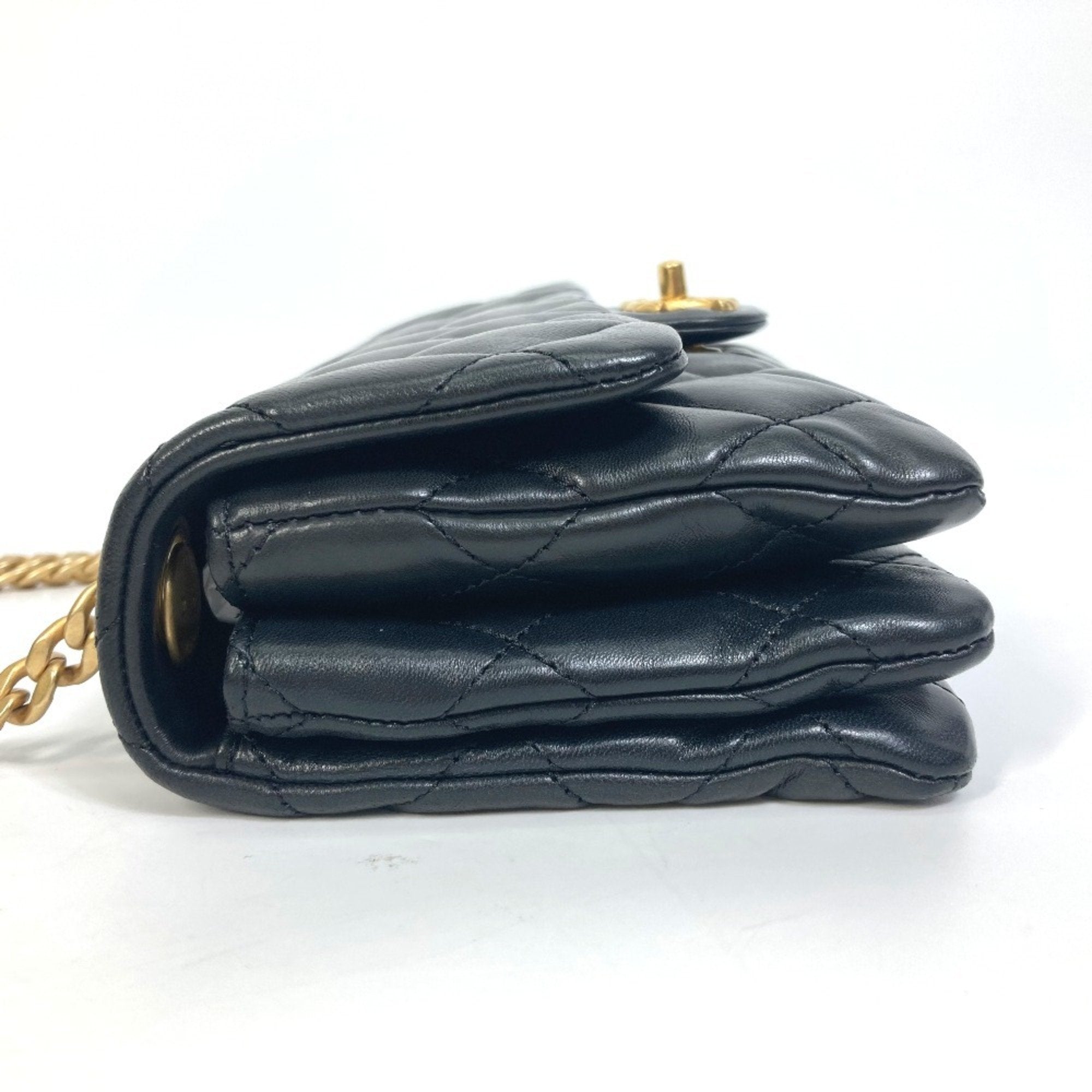 Chanel Black Leather Shoulder Bag