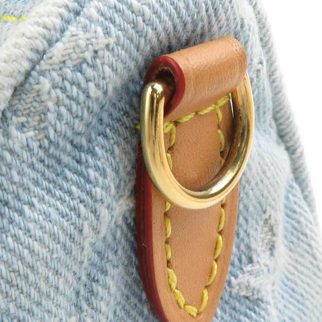 Louis Vuitton Sky Blue Monogram Denim Handbag Shoulder Bag