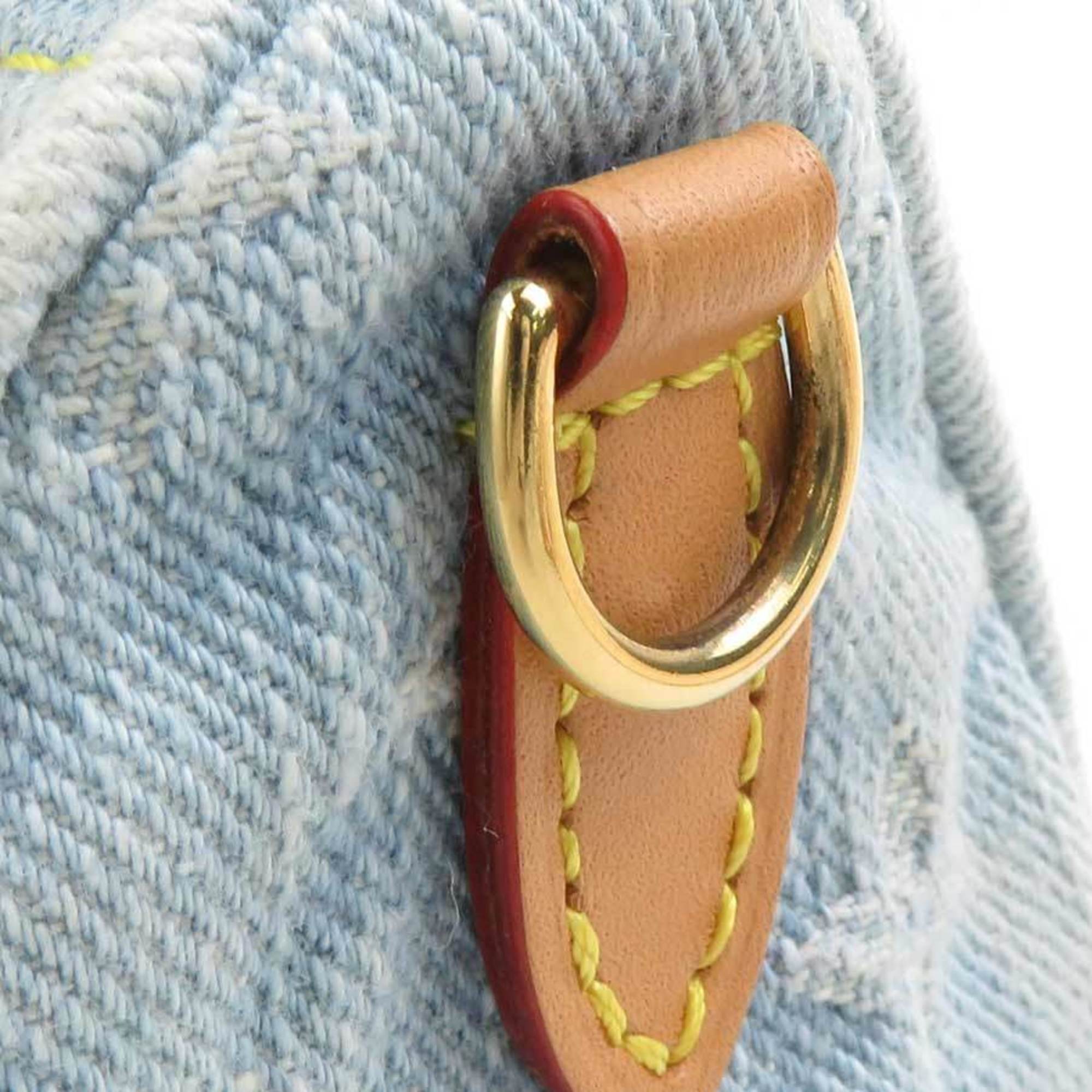 Louis Vuitton Sky Blue Monogram Denim Handbag Shoulder Bag