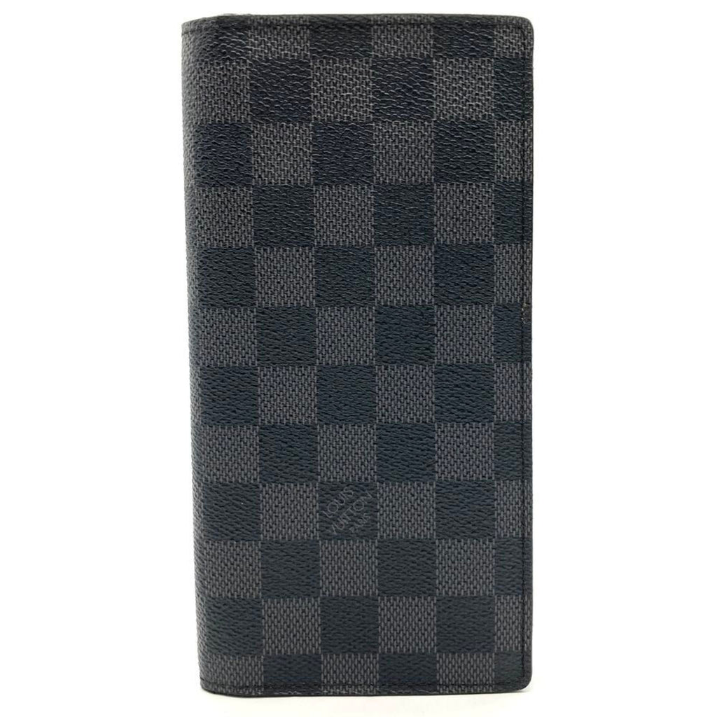 Louis Vuitton Black Damier Graphite Damier Graphite Long Wallet