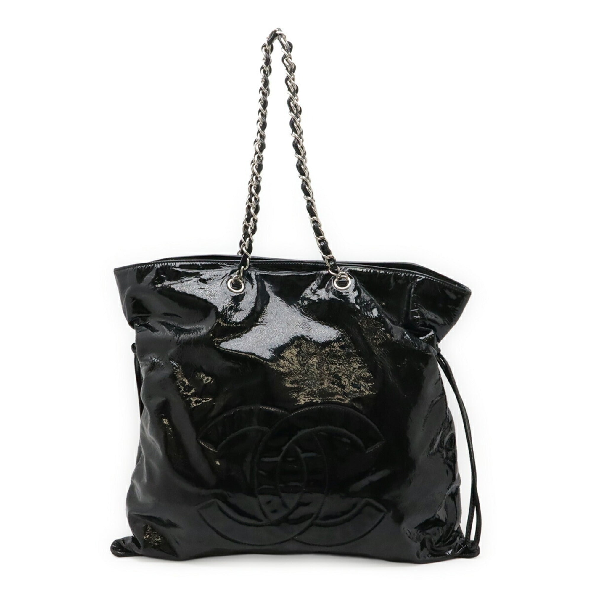 Chanel Black Leather Shoulder Bag Tote Bag