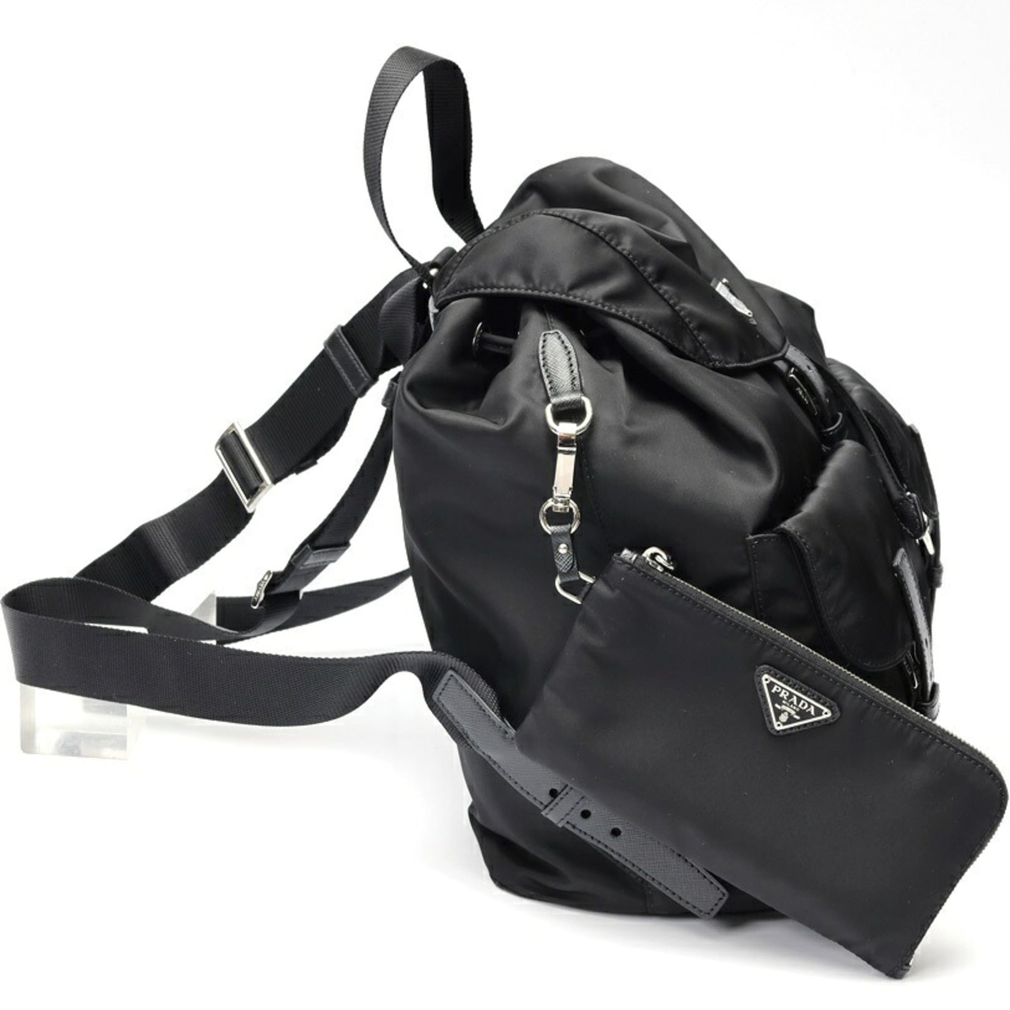 Prada Black Fabric Backpack