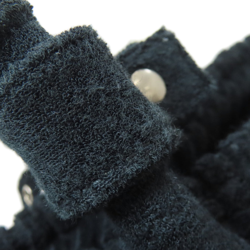 Balenciaga Black Pile Fabric Hand