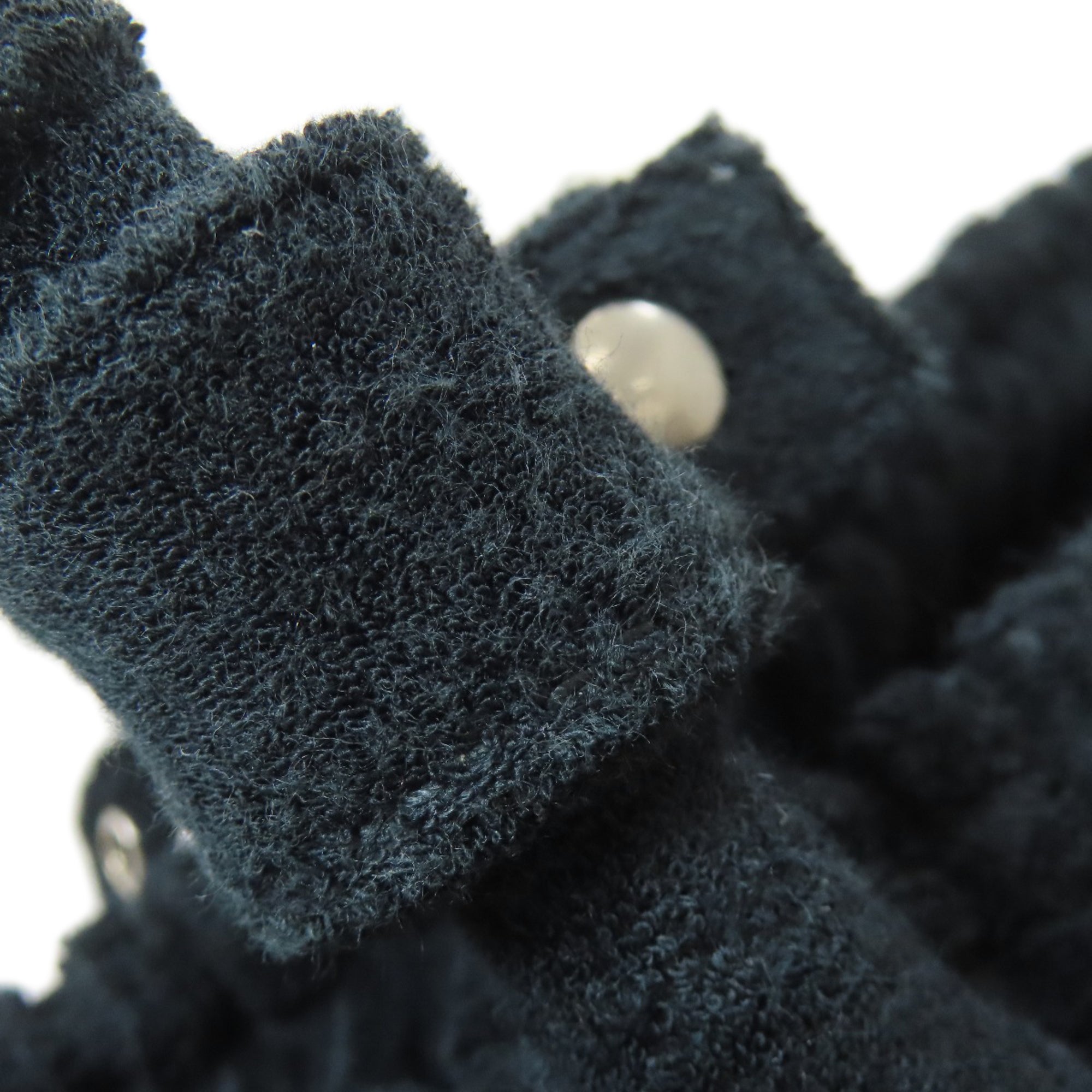 Balenciaga Black Pile Fabric Hand