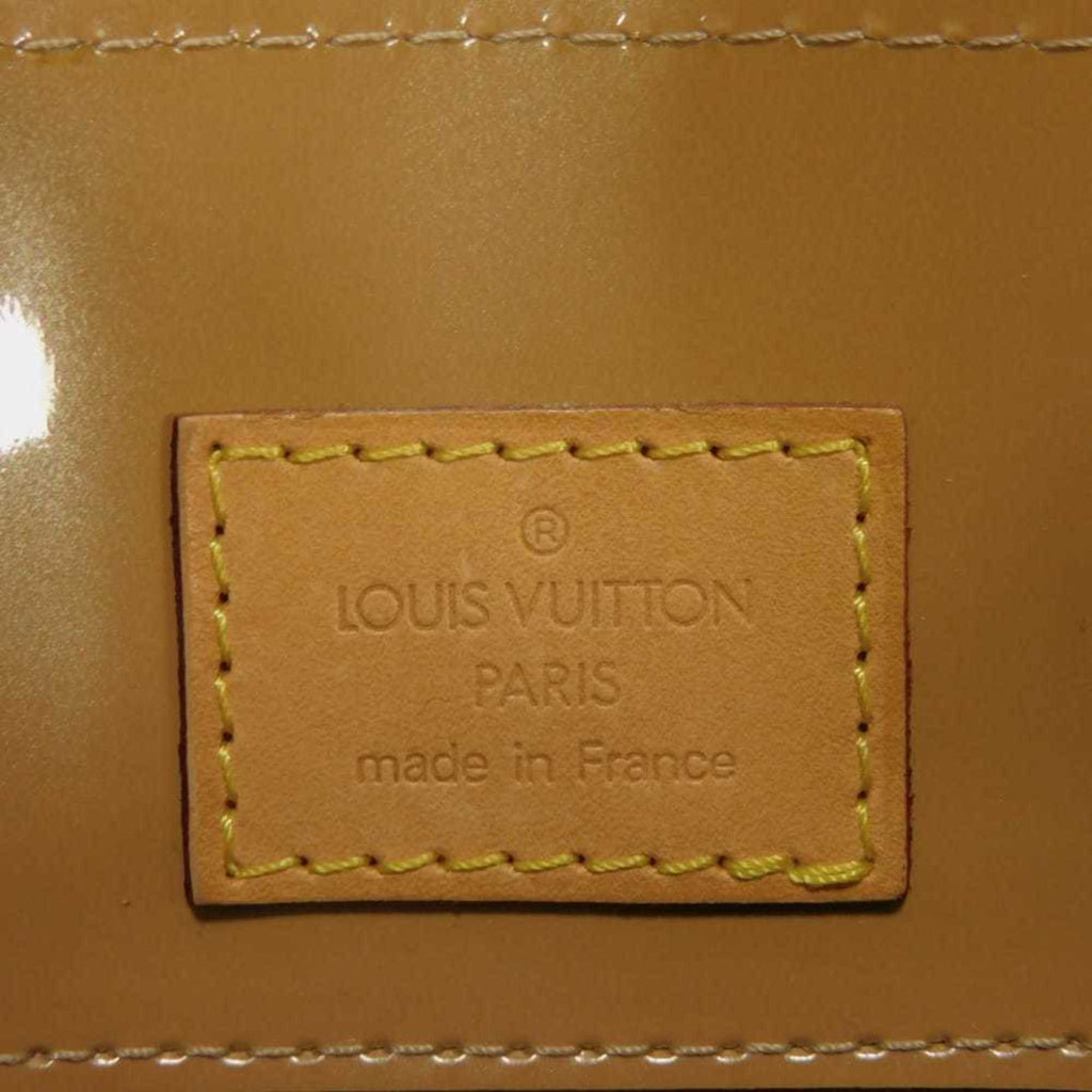 Louis Vuitton Beige Noisette Monogram Vernis Handbag Tote Bag